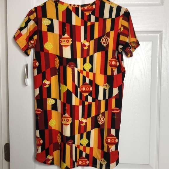 Lularoe Gracie Ornament Christmas Holiday Top Unisex 12/14 New - Picture 5 of 5